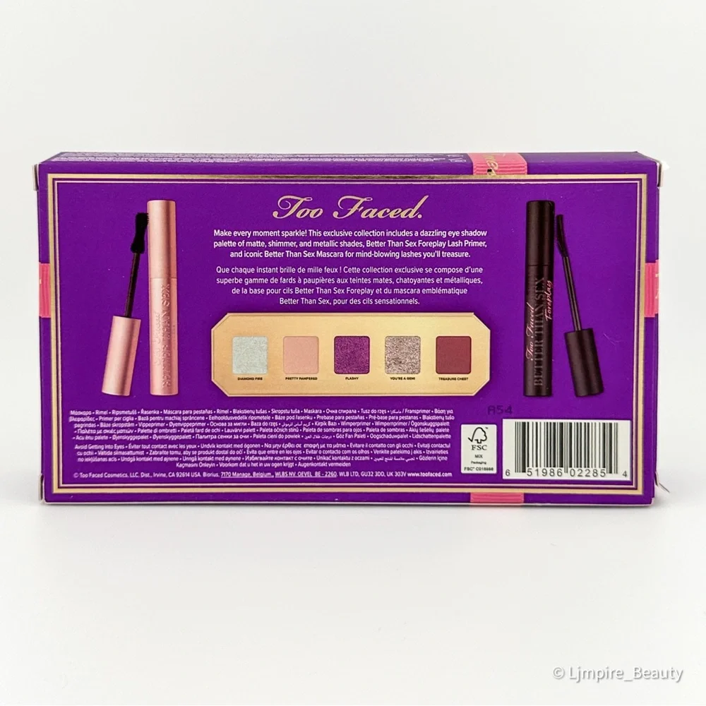 🆕 TOO FACED You’re A Gem Limited Edition Makeup Set: Eyeshadow, Mascara & Primer
